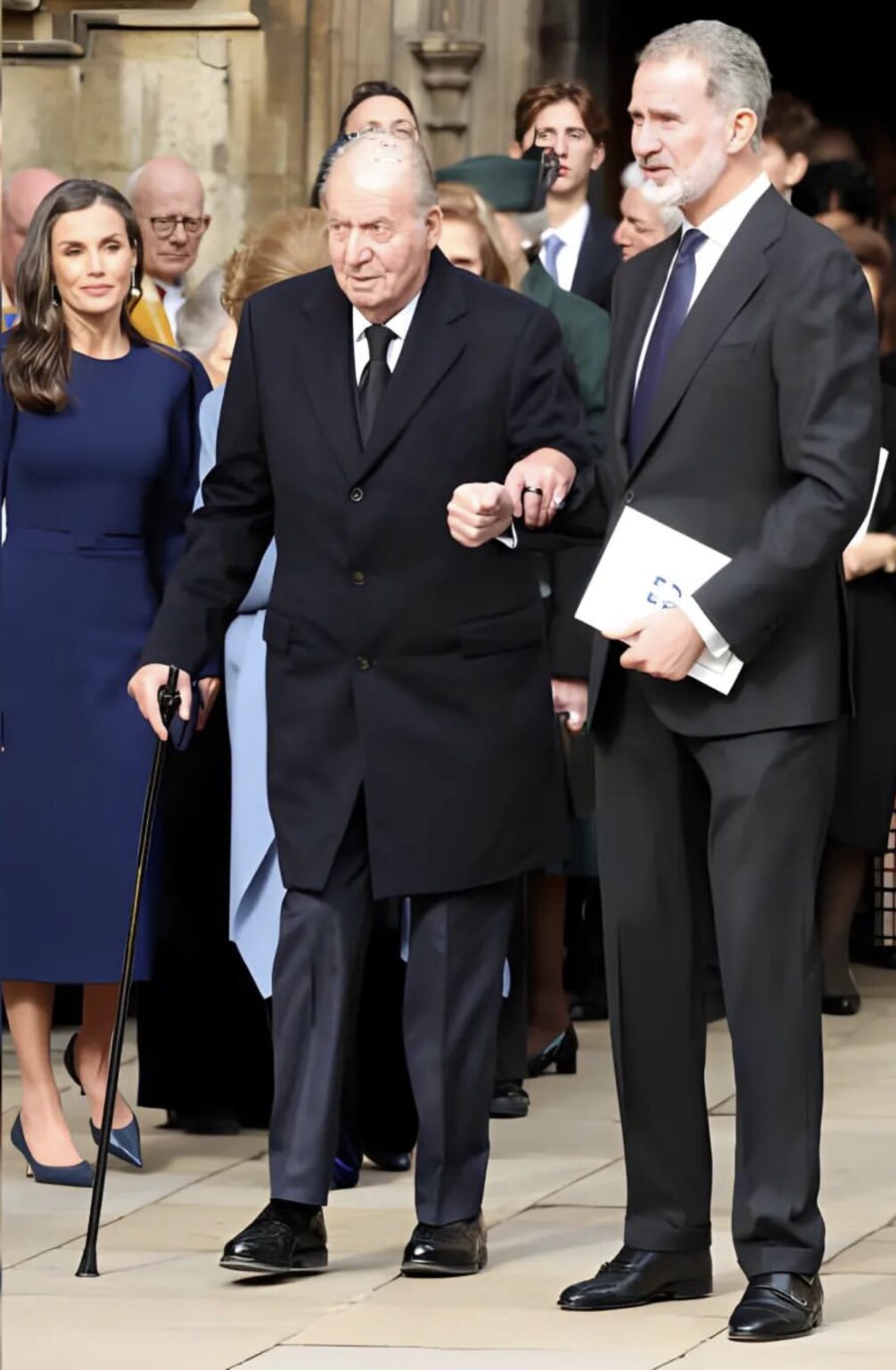 Members Of The Greek Spanish And British Royal Families Attended The