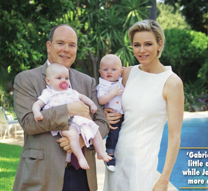 Prince Albert And Princess Charlene In Hello! Magazine With Their Twins ...