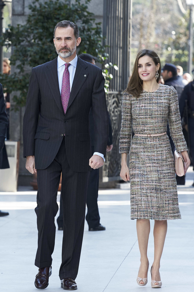 King Felipe and Queen Letizia Attend Exhibition Opening at Thyssen ...