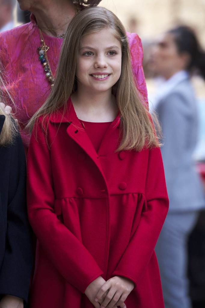 Spanish Royals attended the Easter Mass at the Cathedral of Palma de ...