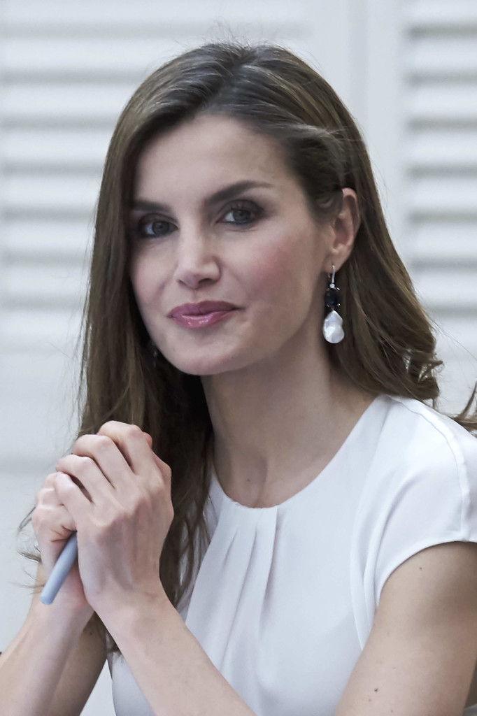 King Felipe and Queen Letizia attend the annual meeting with members of ...