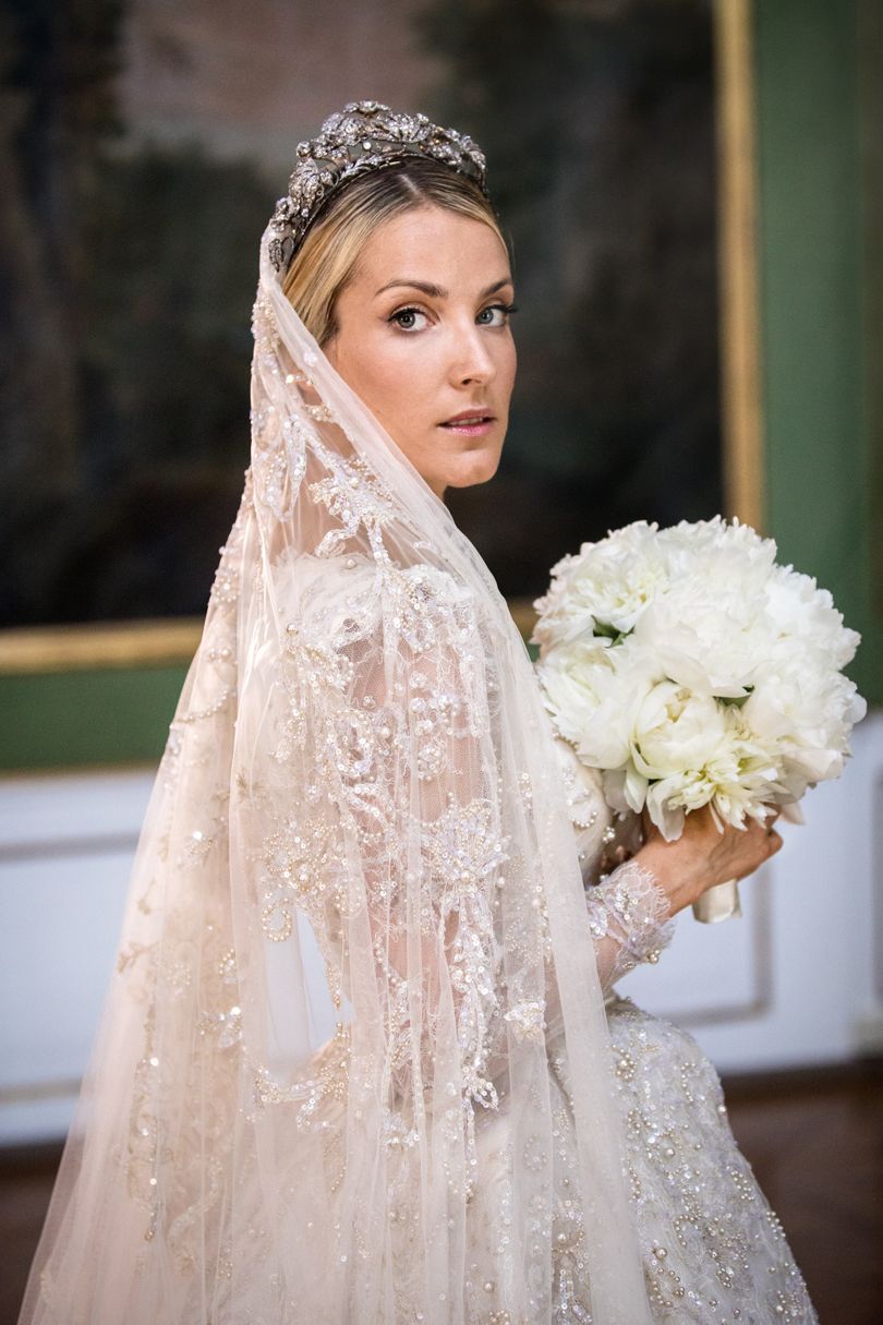 Ekaterina Malysheva wore three Sandra Mansour dress at wedding ...