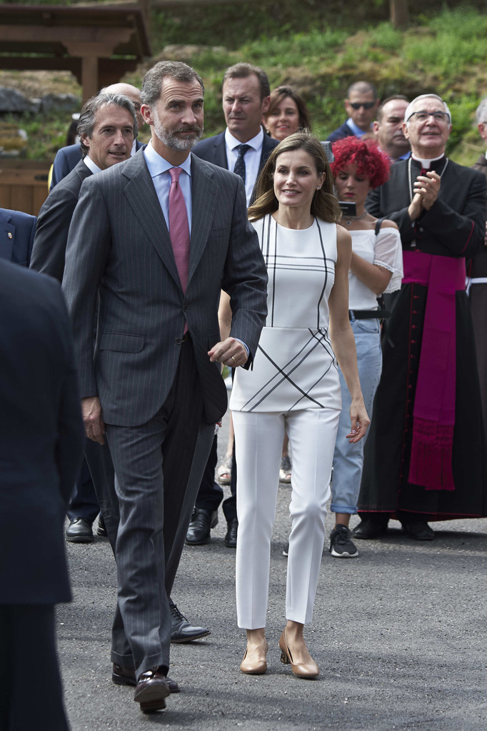 King Felipe & Queen Letizia visit Santo Toribio de Liebana Monastery in ...