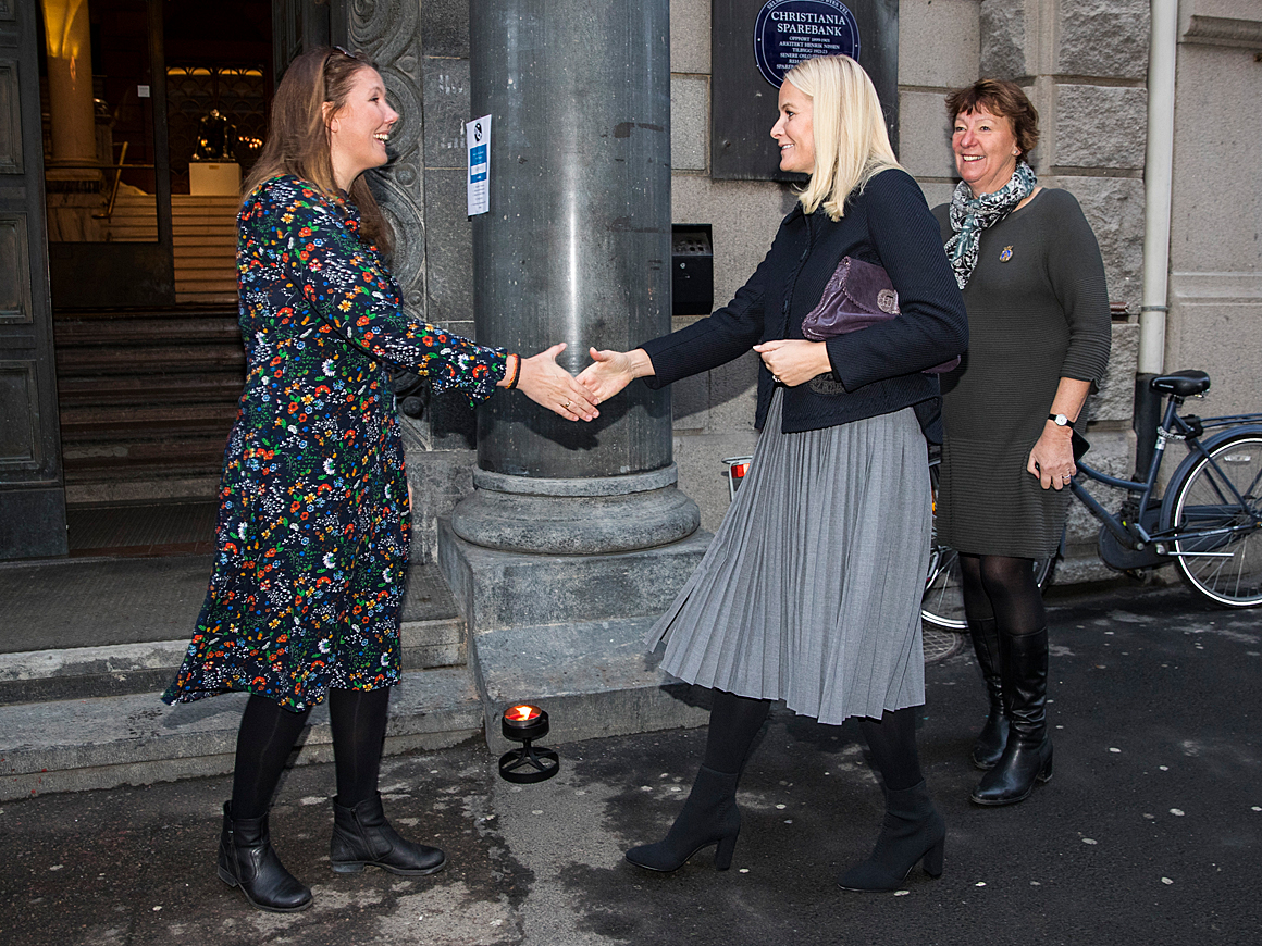 Crown Princess Mette Marit attended the opening of the conference Women ...