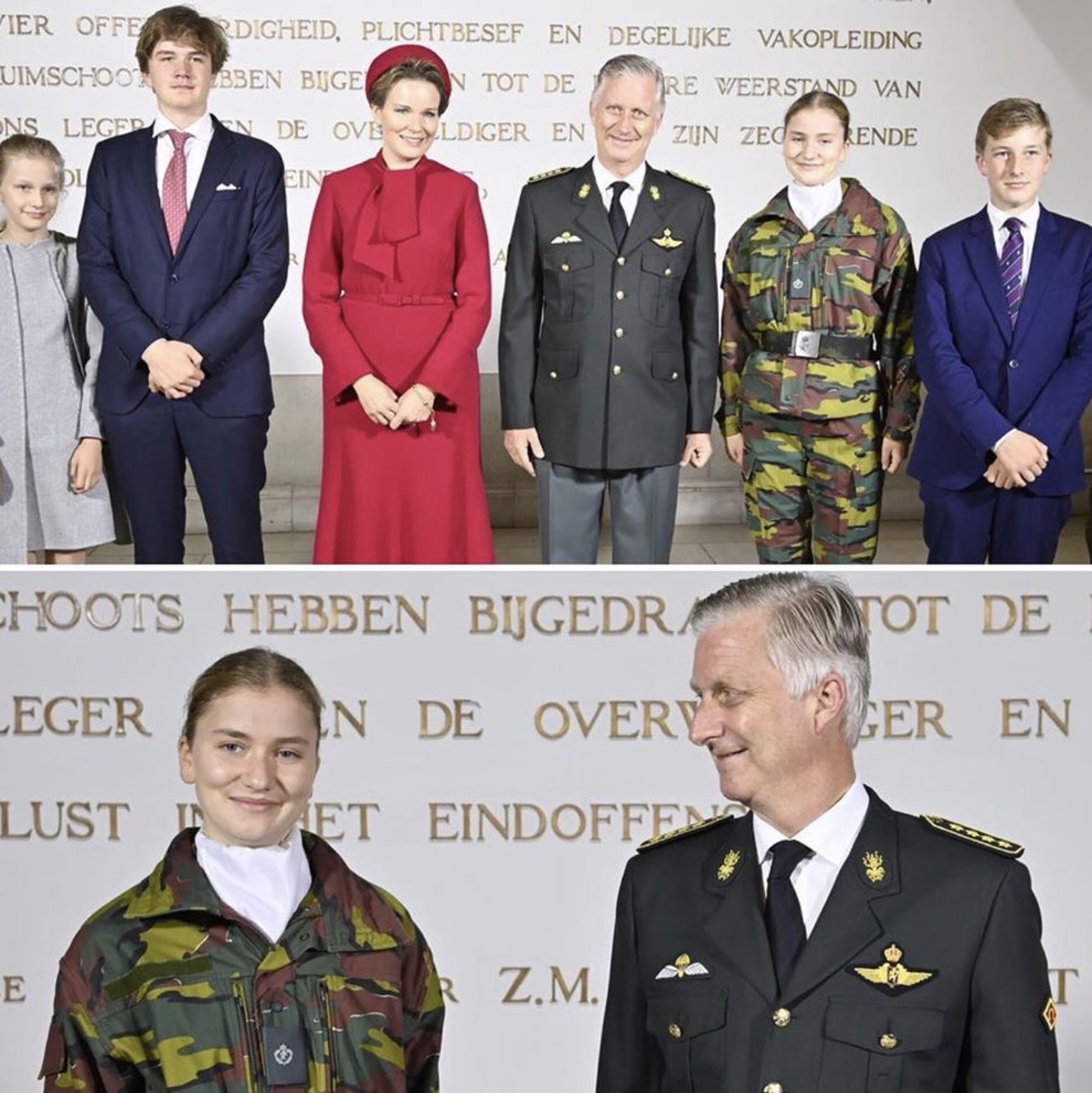 The Belgian royal family during the opening ceremony of the academic ...