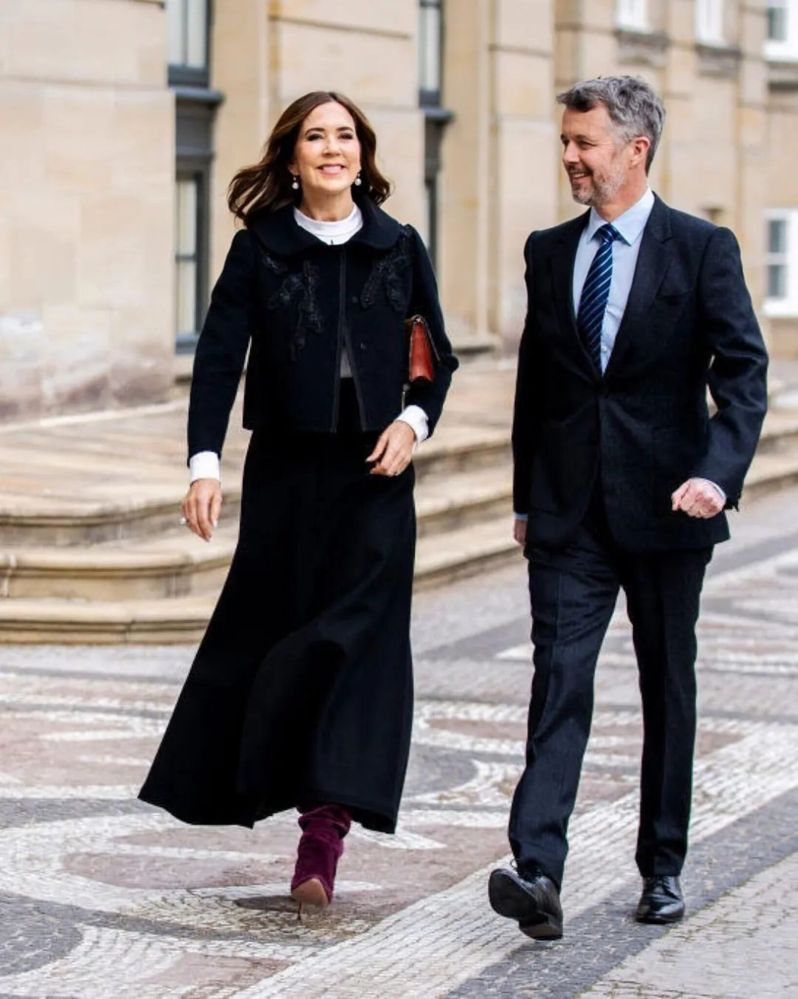 King Frederik and Queen Mary arrived for the opening of the exhibition ...